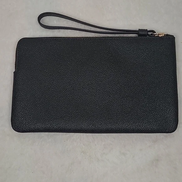 Coach Pebble Black Wristlet - Picture 7 of 12